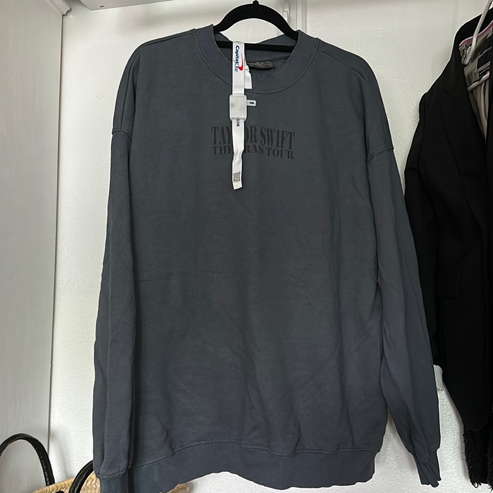 Taylor Swift Official Eras Tour Blue Crewneck - Large